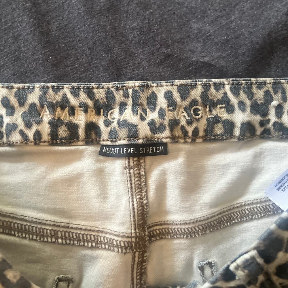 American Eagle Outfitters | Cheetah Print High Rise Stretch Skinny Jeggings | 12 - Picture 6 of 8